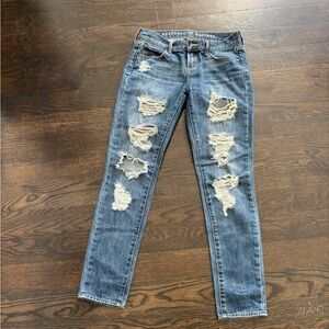 Articles Of Society Ripped Blue Skinny Jeans